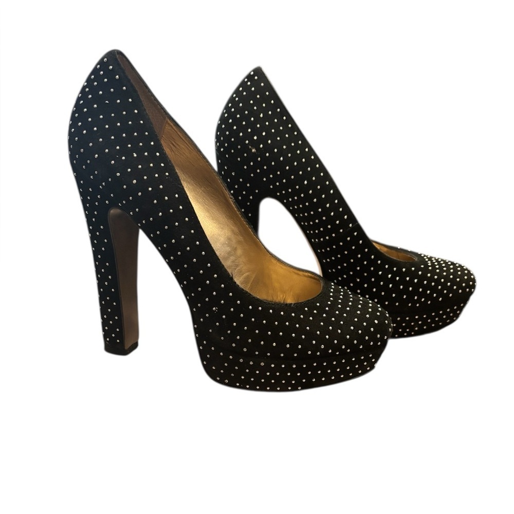 BCBG Elegant Black Studded Women's Heels